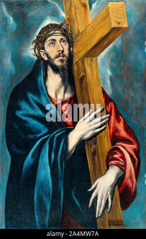 El Greco, painting, Christ Carrying the Cross, 1590-1595 Stock Photo