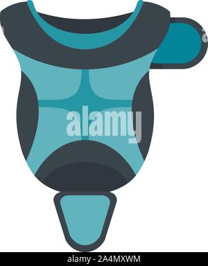 Baseball protective equipment icon. Flat illustration of baseball protective equipment vector icon for web design Stock Vector