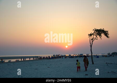 Bakkhali Sea Beach India West Bengal Stock Photo