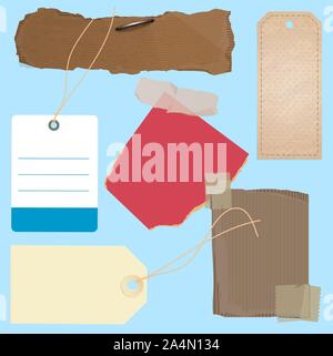 Torn papers vector collection Stock Vector