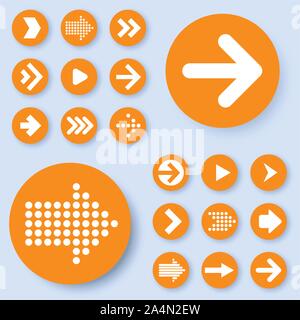 Vector arrow icons Stock Vector