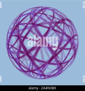 Abstract transparent textured sphere Stock Vector