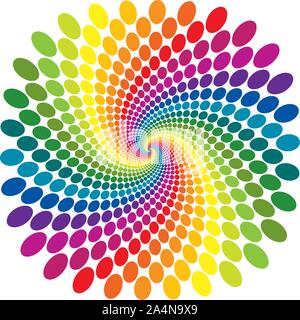 Rainbow swirl vector abstract Stock Vector