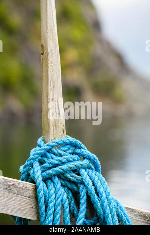 Tied up rope Stock Photo