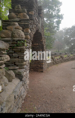 Arch,, Gillette Castle, Once Home of ‘Sherlock Holmes, Park East Haddam, Connecticut, USA Stock Photo