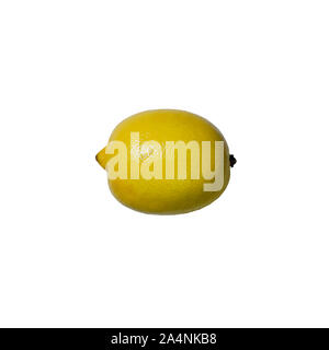 fresh yellow lemon isolated on white background Stock Photo