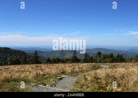 Scenic view from the top of Roan Mountain Tennessee, United States Stock Photo