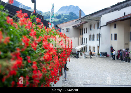 Ancient town of Gruyère, Switzerland Stock Photo