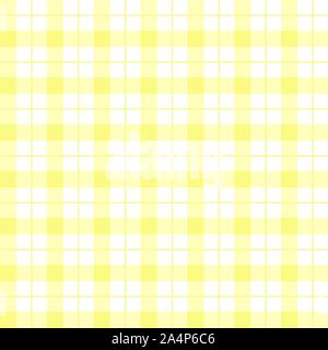 Seamless yellow plaid background - checkered tile Vector Image