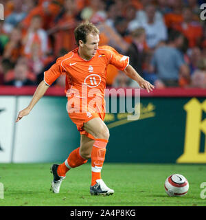 De Kuip stadium Rotterdam The Netherlands 17.8.2005, football: international friendly match , Netherlands (NED,orange) vs Germany (GER, white) 2:2; Arjen ROBBEN (NED) Stock Photo