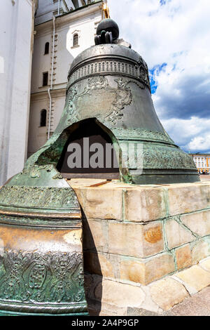 Tsar Bell (Tsar-kolokol) in the Moscow Kremlin, Russia Stock Photo