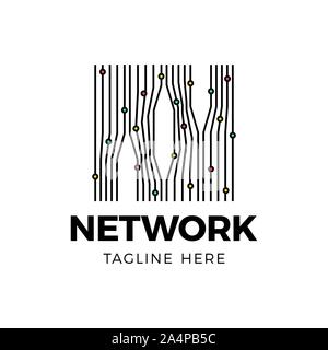 Digital network vector Block Chain Logo Technology Icon. Digital Vector Modern Symbol. Company Logotype Design Inspiration. Stock Vector