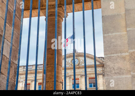 flag of France on the state building Stock Photo