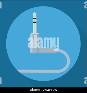 Audio jack icon Stock Vector