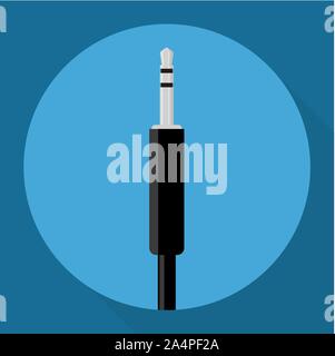 Audio jack icon Stock Vector