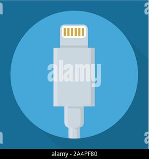 usb power data cable Stock Vector