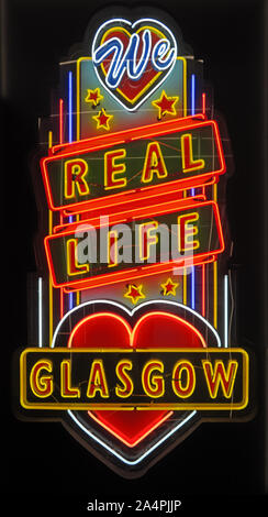 Glasgow School Of Art, Neon Sculptural Artwork, artist Sinclair Ross,