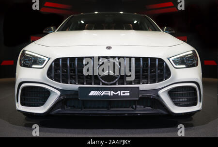 FRANKFURT, GERMANY - SEP 22.09.2019: Mercedes Benz Vision AMG  luxury  concept car reveiled at the Frankfurt IAA Motor Show 2019. Stock Photo