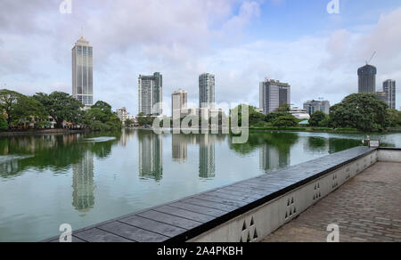 COLOMBO, SRI LANKA - AUGUST 11, 2019: At Seema Malaka Temple in Colombo, Sri Lanka. One of destination for travel in Sri Lanka. Here’s center of the C Stock Photo