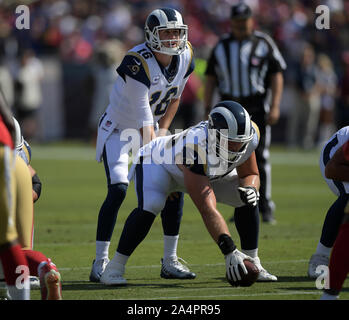 Los Angeles Rams center Brian Allen (55) against the San Francisco 49ers in  an NFL football game, Sunday, Oct. 30, 2022, in Inglewood, Calif. The 49ers  won 31-14. (AP Photo/Jeff Lewis Stock Photo - Alamy