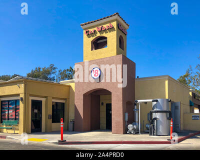 Self clean car wash shop in San Diego, USA on October, 11th , 2019 Stock Photo