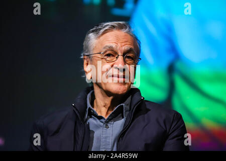 October 15, 2019: Singer Caetano Veloso during an event to debate a Brazilian political crisis and its impact on Columbia University in the United States and the Americas, New York City, October 15 Credit: Vanessa Carvalho/ZUMA Wire/Alamy Live News Stock Photo