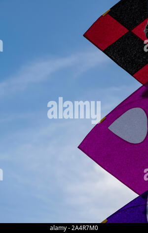 DELHI, INDIA, Colourful kites at the India Gate lawns during the annual kite festival in New Delhi Stock Photo