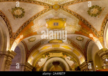 Mosaics US Capitol Underground Tunnel Library Congress Washington DC Stock Photo