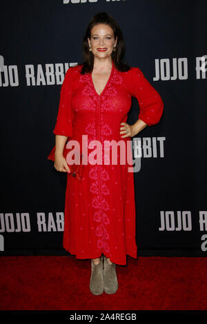 Los Angeles, Ca. 15th Oct, 2019. Meredith Salenger arrives at the Premiere Of Fox Searchlights' 'Jojo Rabbit' at Post 43 on October 15, 2019 in Los Angeles, California. Photo: CraSH/imageSPACE/MediaPunch/Alamy Live News Stock Photo