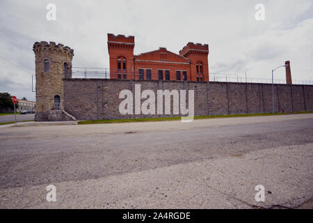 Old Montana Prison Stock Photo