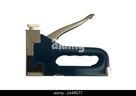 Construction blue stapler. Vector illustration. Working tools. Detailed realistic icon. Stock Vector