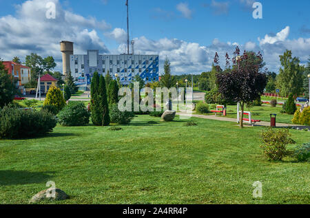 Myadzyel resort city in the Minsk Region of Belarus. Stock Photo