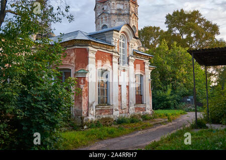 Orthodox cathedral , Ostashkov, town and the administrative center of Ostashkovsky District in Tver Oblast, Russia, Stock Photo