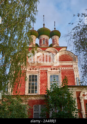 Orthodox cathedral , Ostashkov, town and the administrative center of Ostashkovsky District in Tver Oblast, Russia, Stock Photo