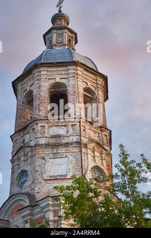 Orthodox cathedral , Ostashkov, town and the administrative center of Ostashkovsky District in Tver Oblast, Russia, Stock Photo