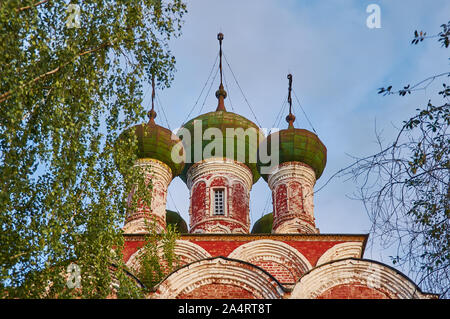 Orthodox cathedral , Ostashkov, town and the administrative center of Ostashkovsky District in Tver Oblast, Russia, Stock Photo