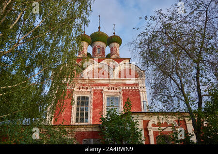 Orthodox cathedral , Ostashkov, town and the administrative center of Ostashkovsky District in Tver Oblast, Russia, Stock Photo