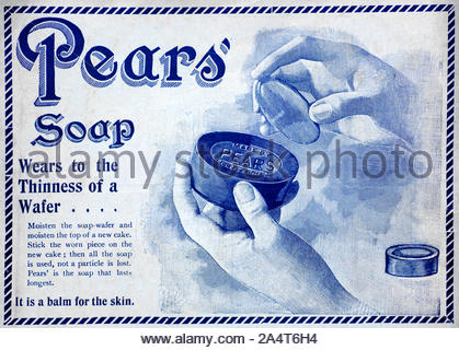 Victorian era, Pear's Soap, vintage advertising from 1900 Stock Photo