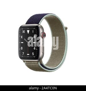 Image of a smart watch on a white background. Vector illustration. Stock Vector