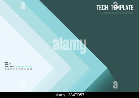 Abstract overlap of green color corporate template design background. Use for poster, artwork, template design, cover, ad, print, headline. Stock Vector