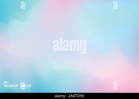 Abstract hologram colorful template design of decoration background. Use for poster, ad, artwork, template design, print, cover. illustration vector Stock Vector