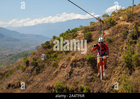 El Peñon Guane extreme sports in San Gil, Colombia Stock Photo