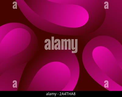 Red blood cells. Blood clot under the microscope, erythrocyte, hemoglobin molecules. Vector illustration Stock Vector