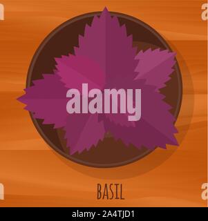 basil salad food color icon vector illustration Stock Vector Image ...