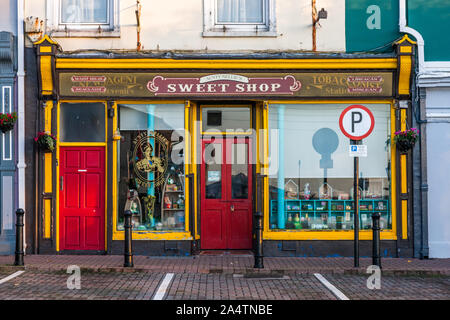 Cobh, Cork, Ireland. 16th October, 2019. Exterior of Aunty Nellie's Sweet Shop on Wesbourne Place in Cobh, Co. Cork, Ireland. Credit; David Creedon / Stock Photo