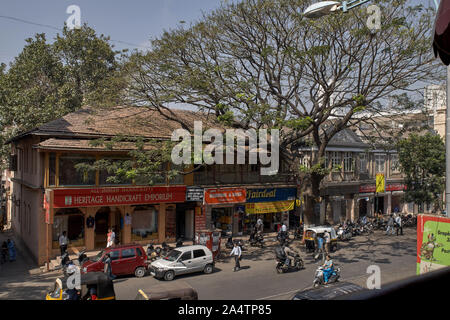 29-Jan-2008 Vintage shops in old house at East Street now MG Road camp Pune, Maharashtra INDIA Stock Photo