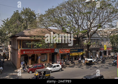 29-Jan-2008 Vintage shops in old house at East Street now MG Road camp Pune, Maharashtra INDIA Stock Photo