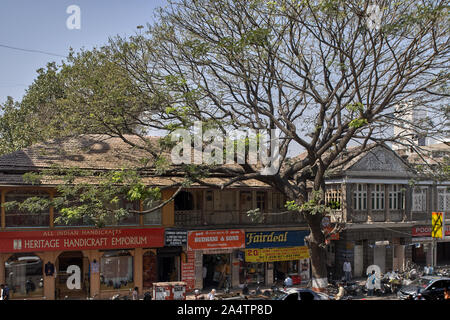 29-Jan-2008 Vintage shops in old house at East Street now MG Road camp Pune, Maharashtra INDIA Stock Photo