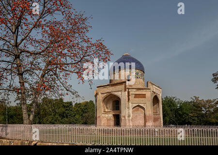 11-march-2007-Nila Gumbad (Blue Dome) near Humayun Tomb, Nizamuddin -Delhi  INDIA Stock Photo