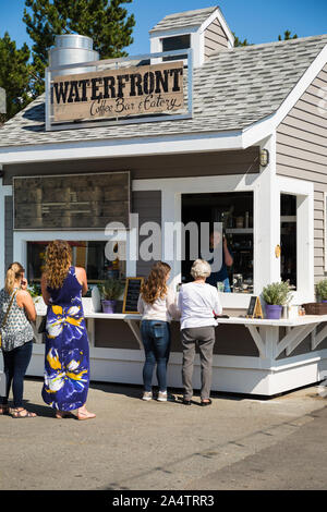 Canada, halifax. Waterfront coffee and fast food eatery Stock Photo